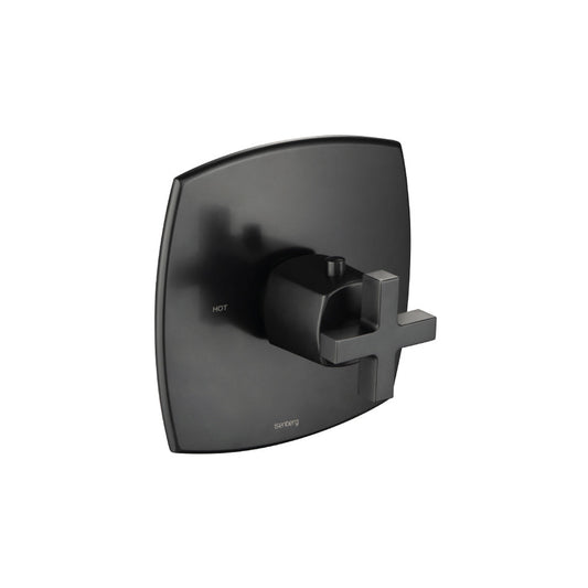 Isenberg Serie 240 Single Output Trim for 3/4" Thermostatic Valve in Matte Black