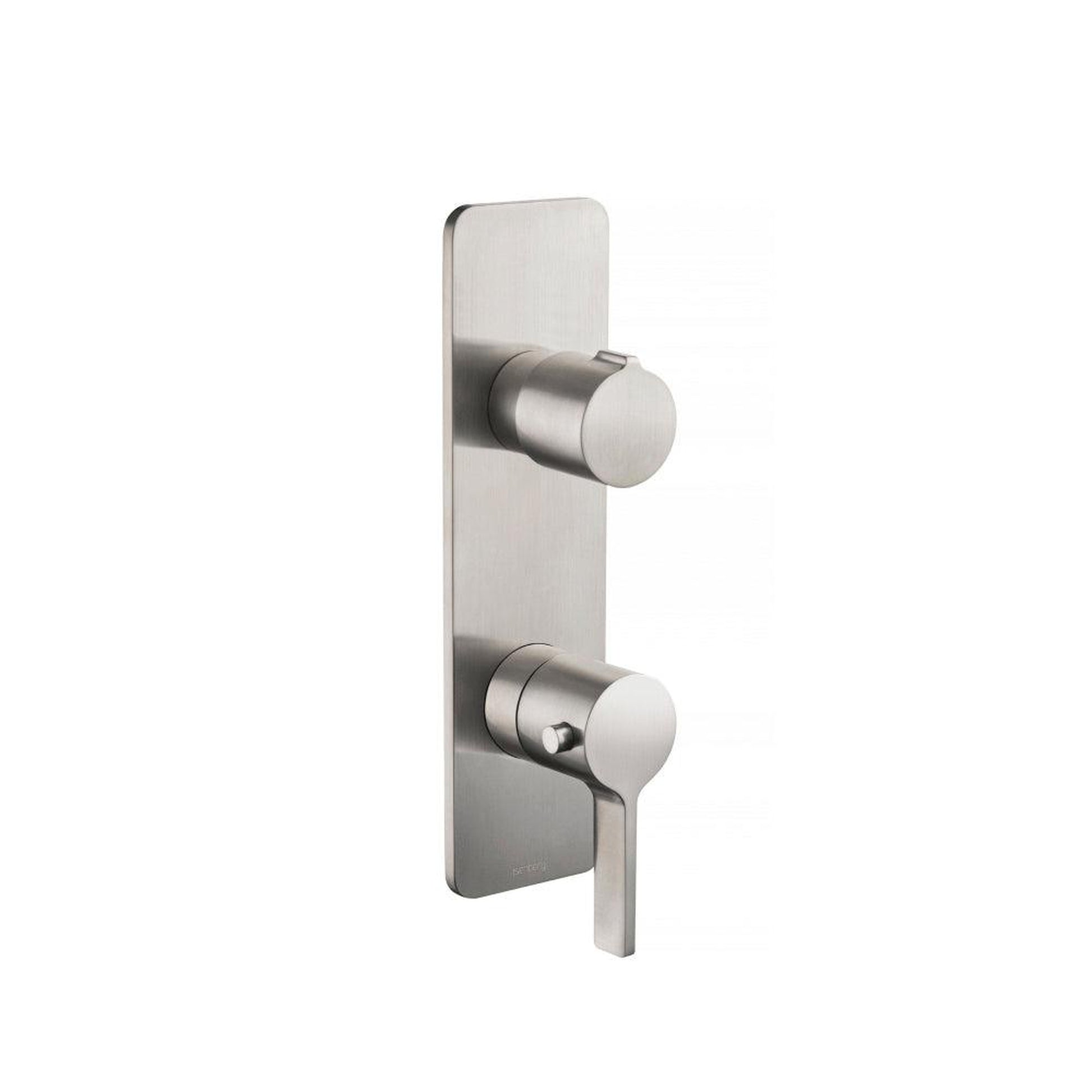 Isenberg Serie 260 3/4" Single Output Horizontal Thermostatic Shower Valve and Trim in Brushed Nickel (260.2720BN)