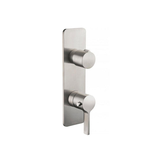 Isenberg Serie 260 3/4" Three Output Thermostatic Shower Valve and Trim in Brushed Nickel