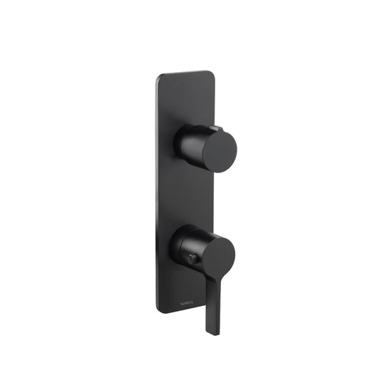 Isenberg Serie 260 3/4" Three Output Thermostatic Shower Valve and Trim in Matte Black