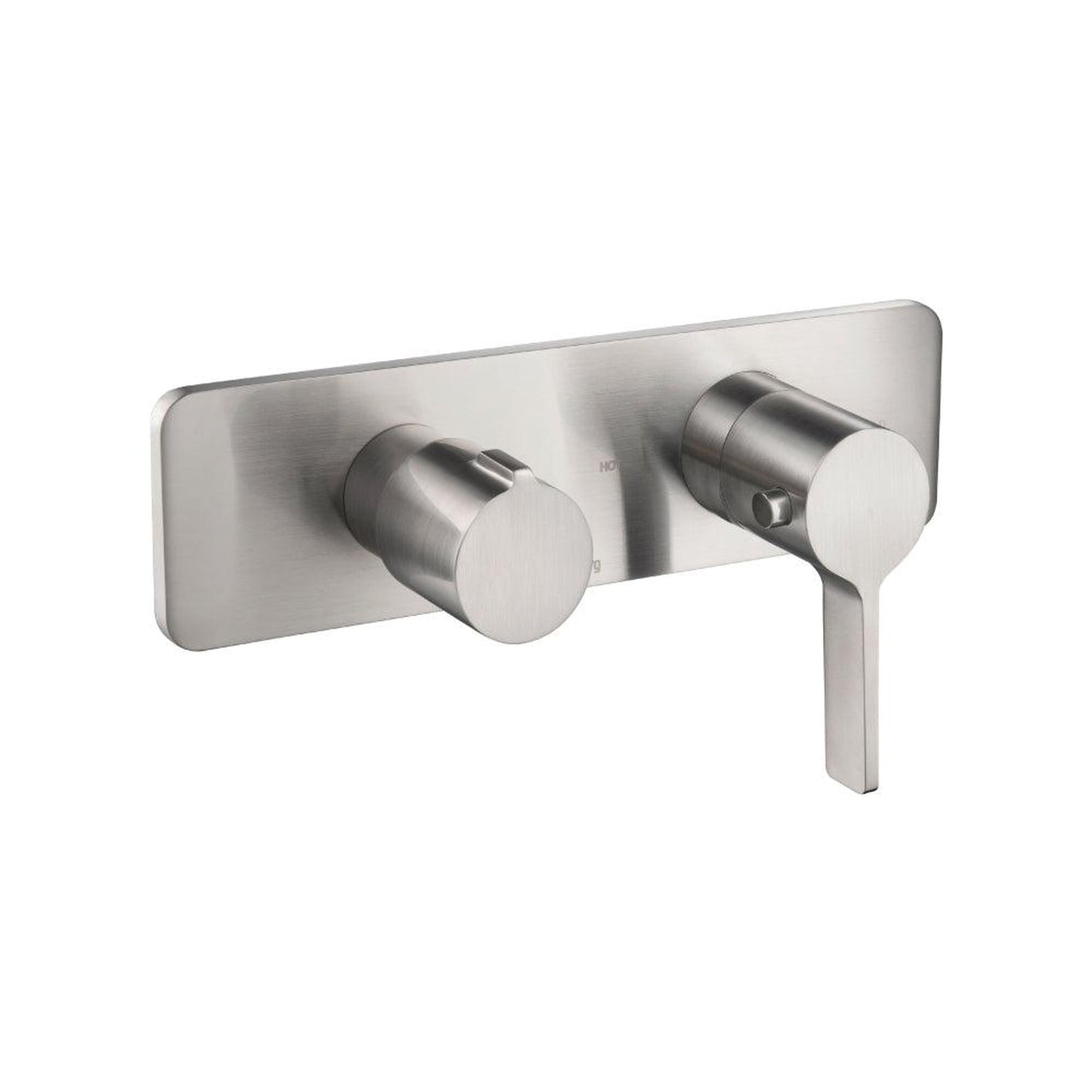 Isenberg Serie 260 3/4" Two Output Horizontal Thermostatic Shower Valve and Trim in Brushed Nickel