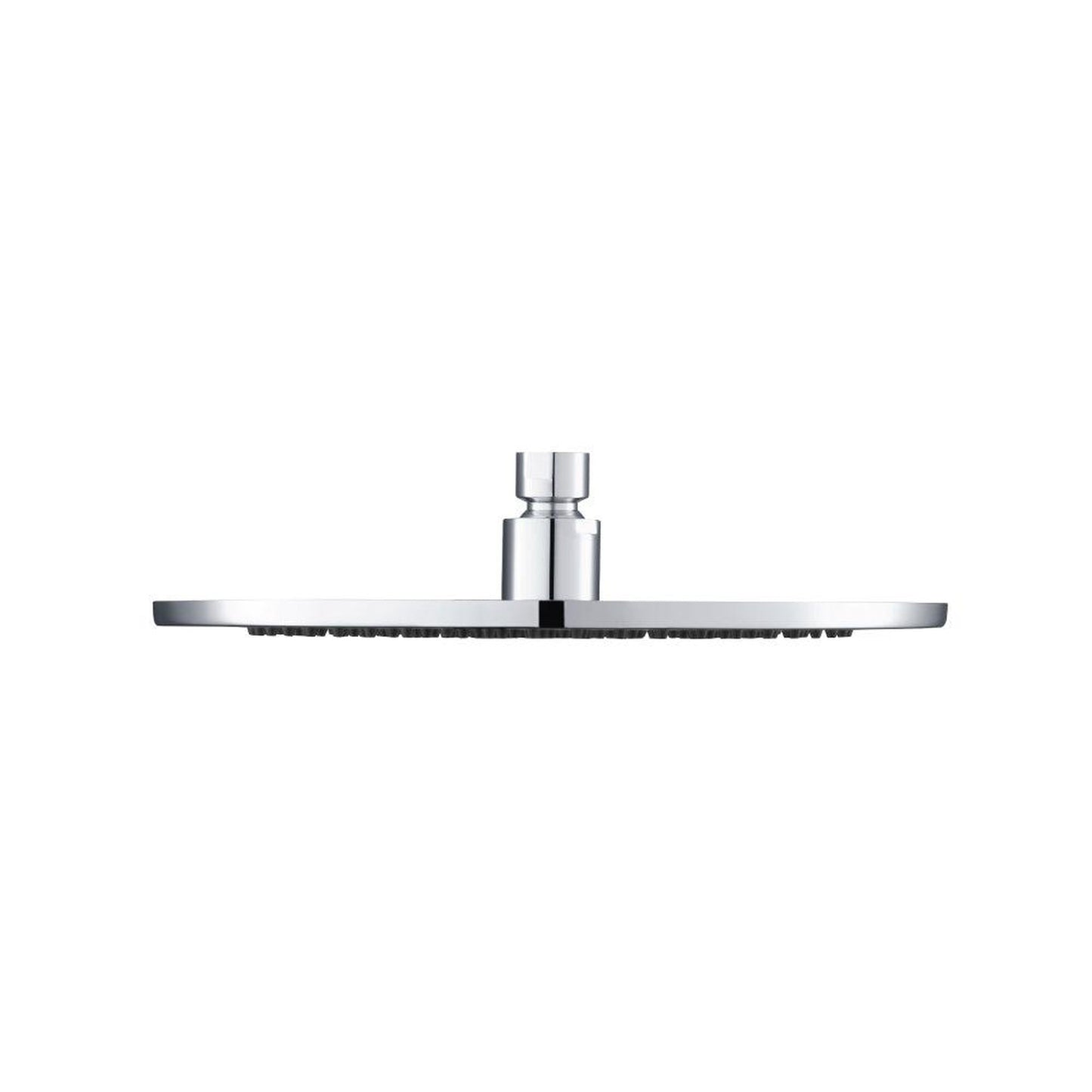 Isenberg Serie 260 Single Output Chrome Wall-Mounted Shower Set With Single Function Round Rain Shower Head, Two-Handle Shower Trim and 1-Output Horizontal / Vertical Wall-Mounted Thermostatic Shower / Bathtub Valve With Integrated Volume Control