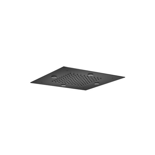 Isenberg Universal Fixtures 12" Stainless Steel Flush Mount Rainhead With Mist Flow in Matte Black