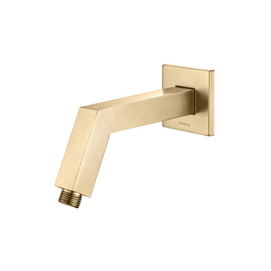 Isenberg Universal Fixtures 7" Brushed Bronze PVD Square Shower Arm With Flange With Flange