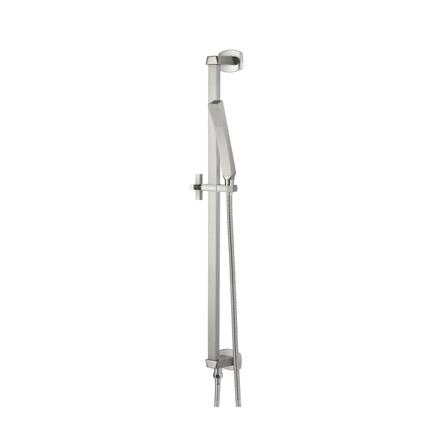 Isenberg Universal Fixtures Hand Shower Set With Slide Bar, Integrated Elbow and Hose in Brushed Nickel (240.2016BN)