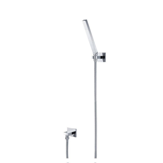 Isenberg Universal Fixtures Hand Shower Set With Wall Elbow, Holder and Hose in Polished Nickel (HS1006PN)