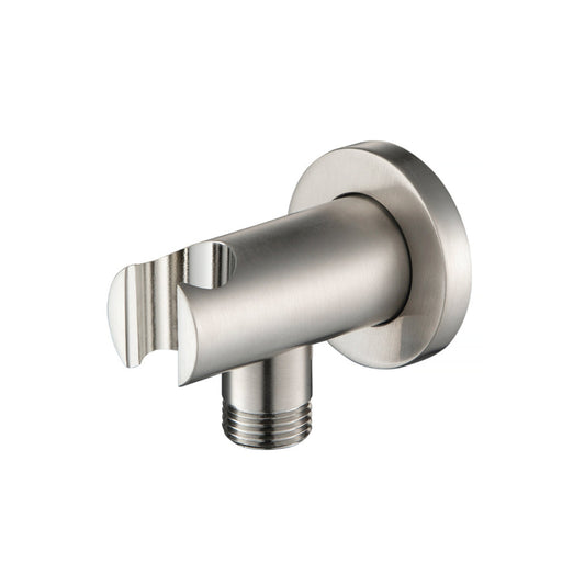 Isenberg Universal Fixtures Wall Elbow With Holder in Brushed Nickel