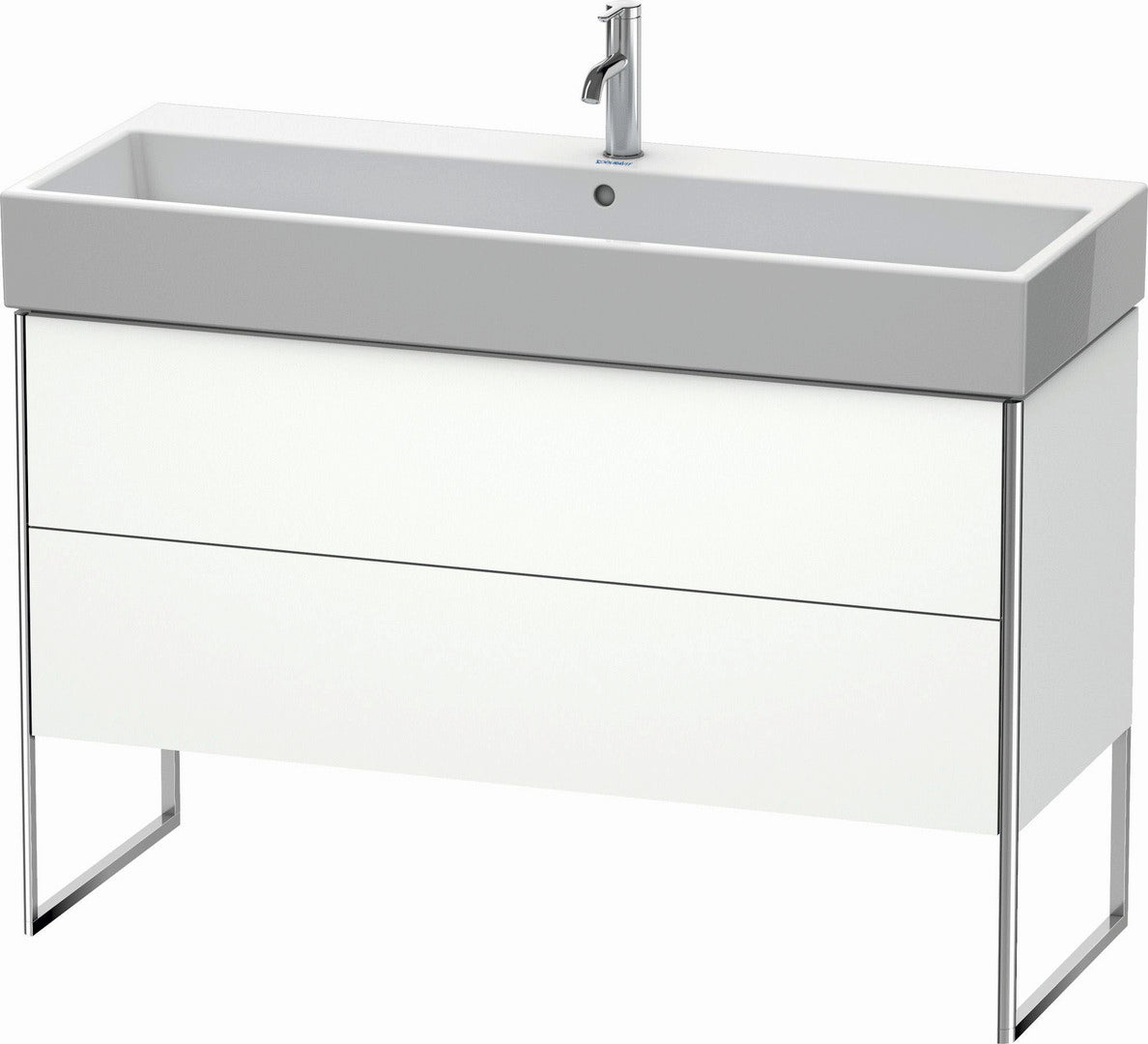 Duravit XSquare 47" White Matt Two Drawer Floorstanding Vanity Unit (XS447701818)
