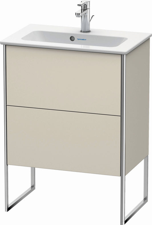 Duravit XSquare 24" Taupe Two Drawer Floorstanding Vanity Unit (XS445409191)