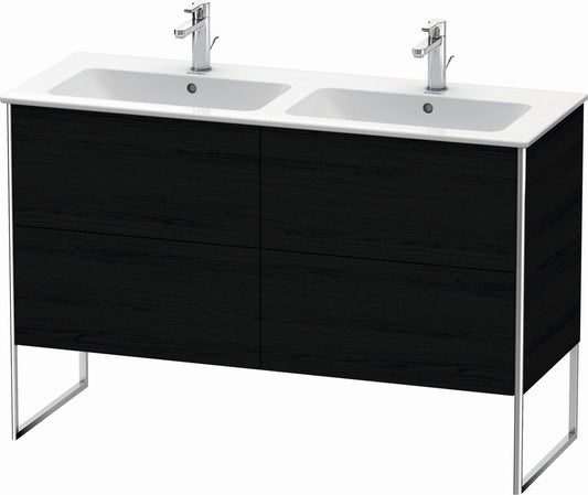 Duravit XSquare 50" Oak Black Two Drawer Floorstanding Vanity Unit (XS444901616)