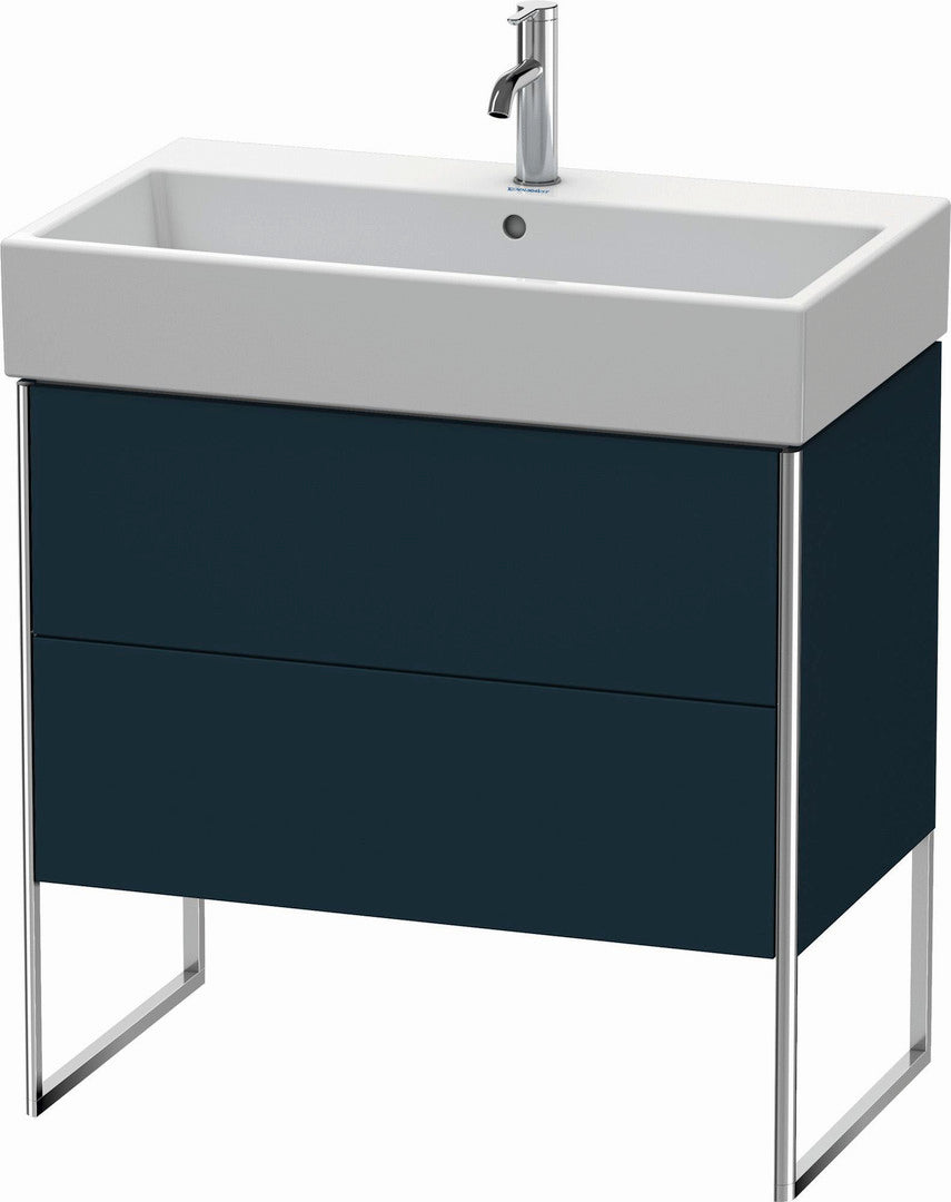 Duravit XSquare 31" Midnight Blue Two Drawer Floorstanding Vanity Unit (XS447509898)