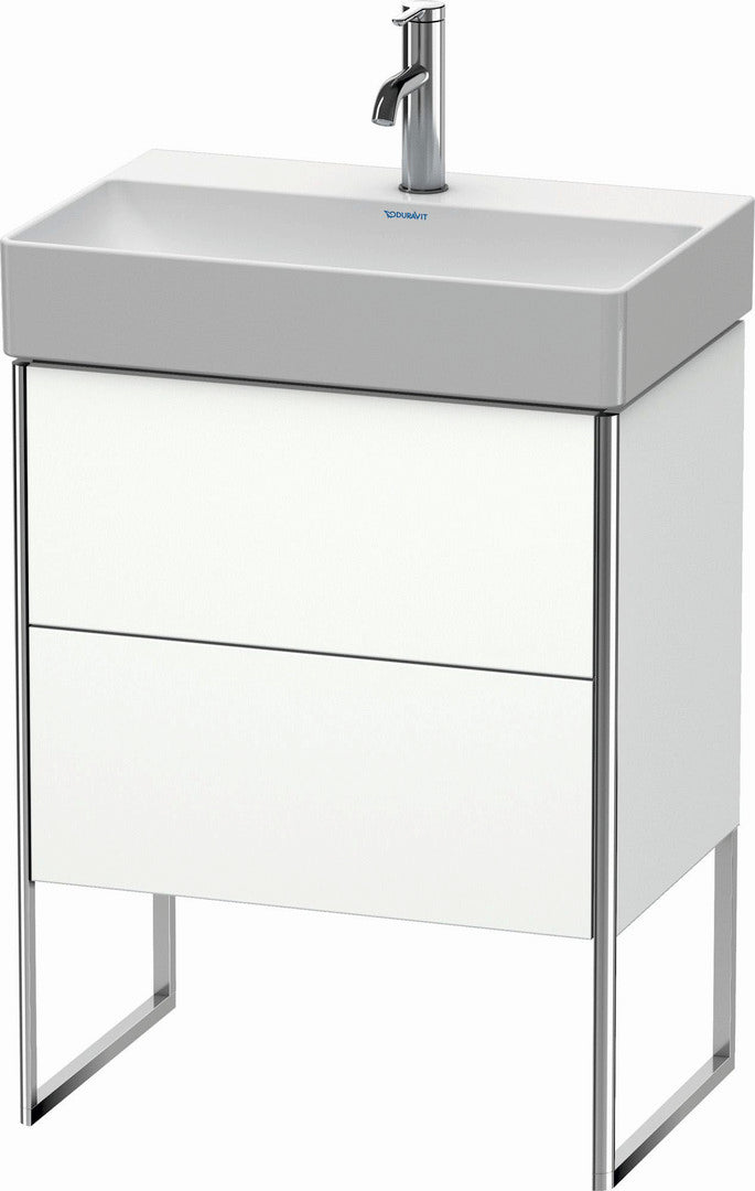 Duravit XSquare 23" White Matt Two Drawer Floorstanding Vanity Unit (XS445301818)