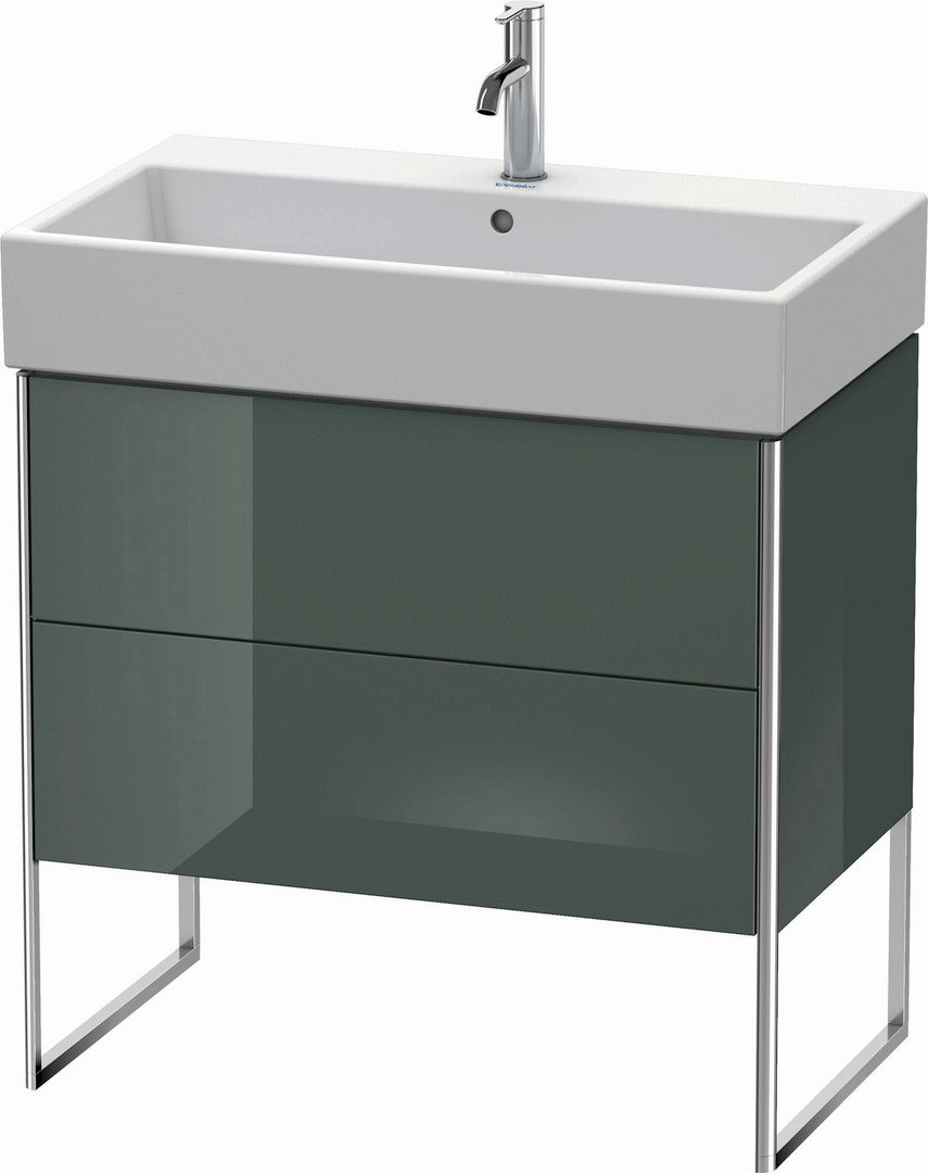 Duravit XSquare 31" Dolomite Gray Two Drawer Floorstanding Vanity Unit (XS447503838)