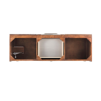 James Martin Mercer Island 59" Double Vanity, Coffee Oak