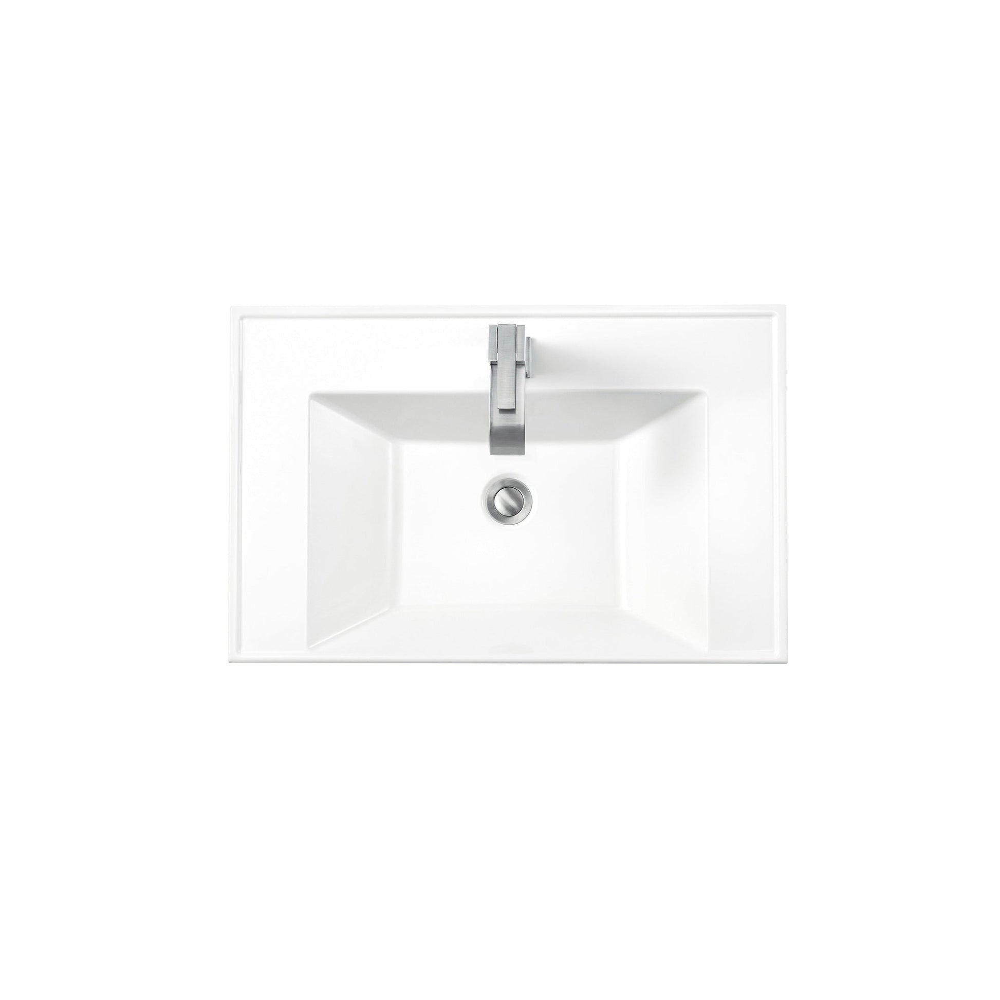 James Martin Vanities 28" Glossy White Single Sink Top