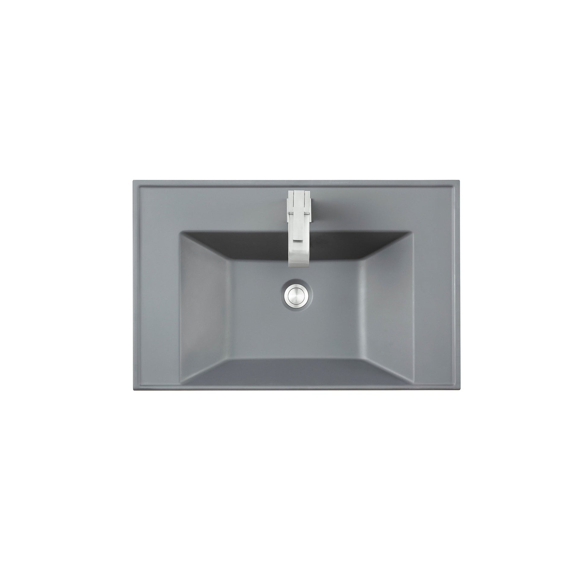 James Martin Vanities 28" Modern Grey Single Sink Top