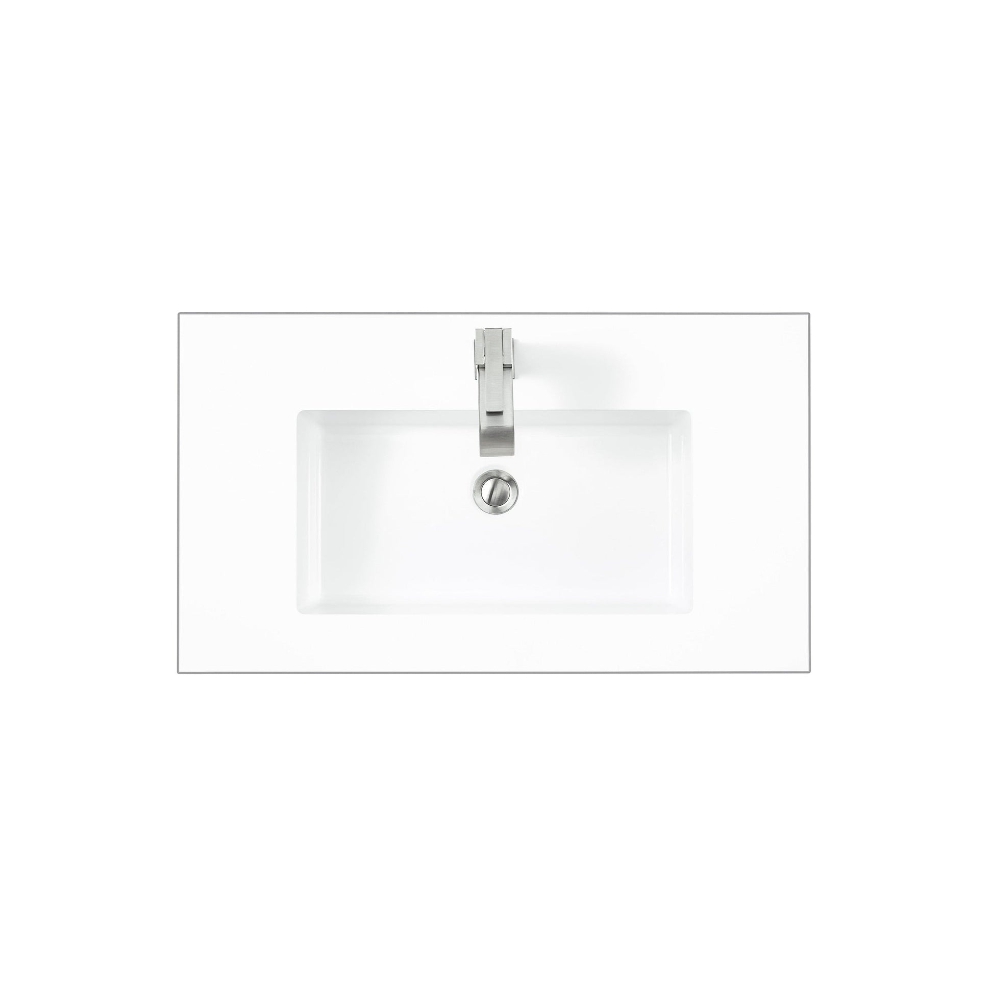 James Martin Vanities 32" Glossy White Single Sink Top