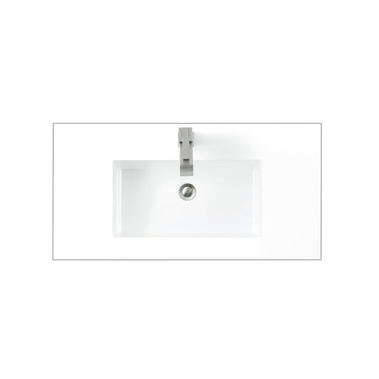 James Martin Vanities 36" Glossy White Single Sink Top