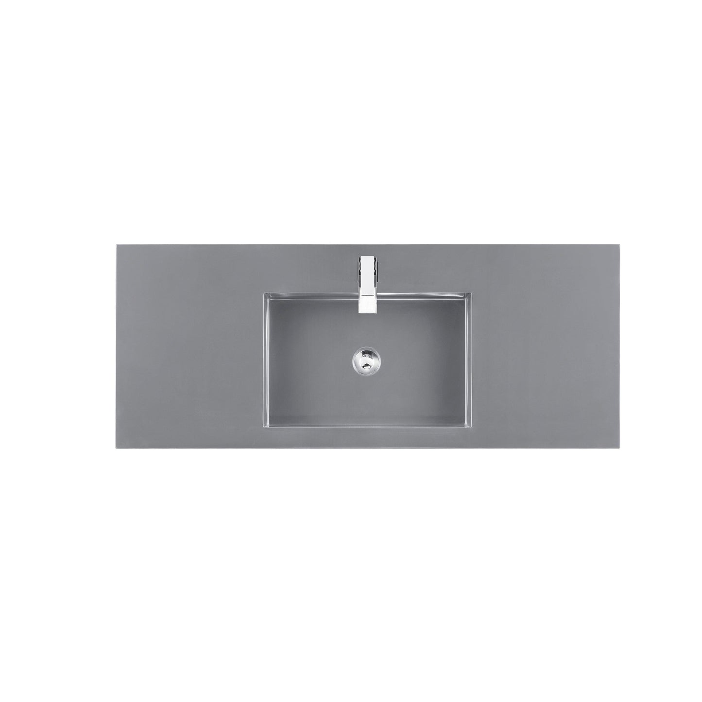 James Martin Vanities 48" Dusk Grey Glossy Finish Composite Stone Single Top