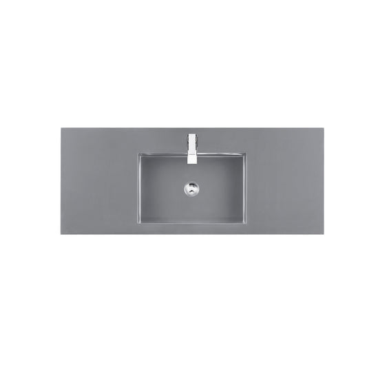 James Martin Vanities 48" Dusk Grey Glossy Finish Composite Stone Single Top