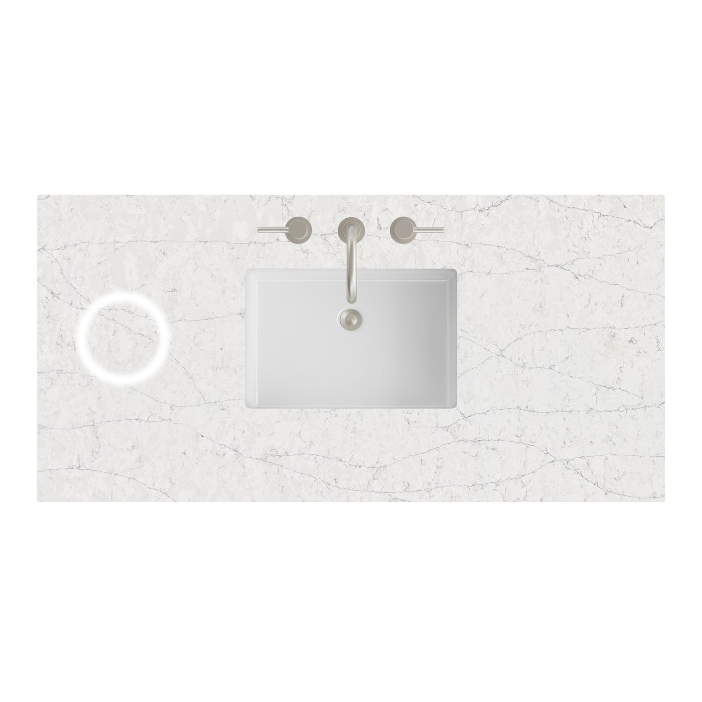 James Martin Vanities 48" Eternal Jasmine Pearl Single 3cm Top With Sink and FreePower Wireless Charger