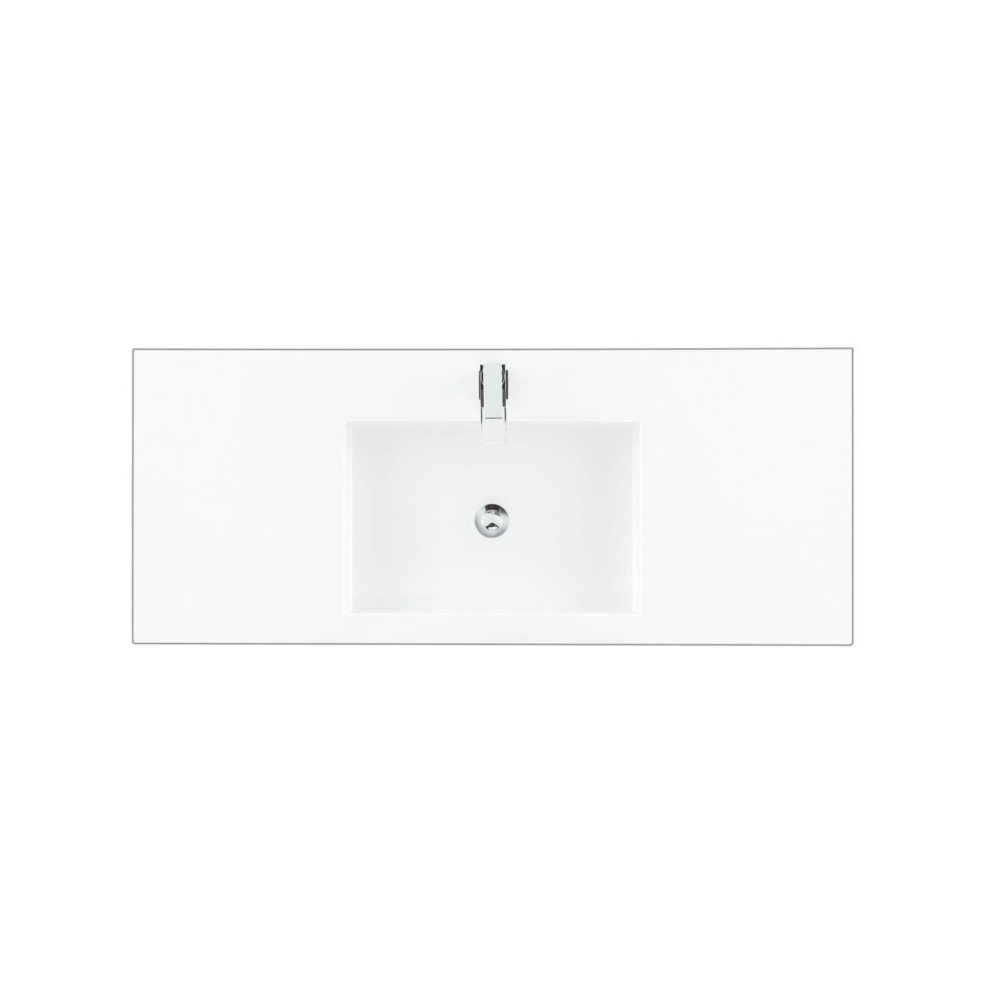 James Martin Vanities 48" Glossy White Finish Composite Stone Single Top