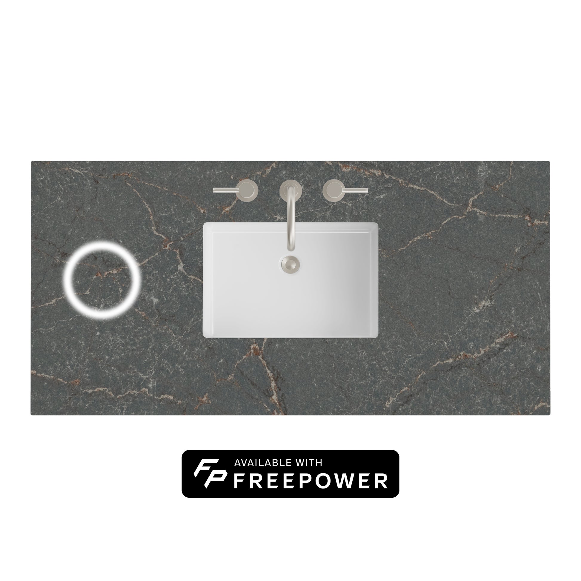 James Martin Vanities 48" Parisien Bleu Single 3cm Top With Sink and FreePower Wireless Charger