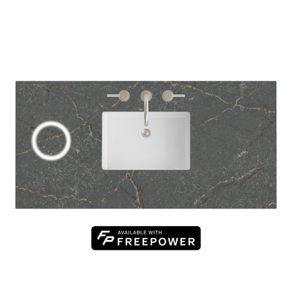 James Martin Vanities 48" Parisien Bleu Single 3cm Top With Sink and FreePower Wireless Charger