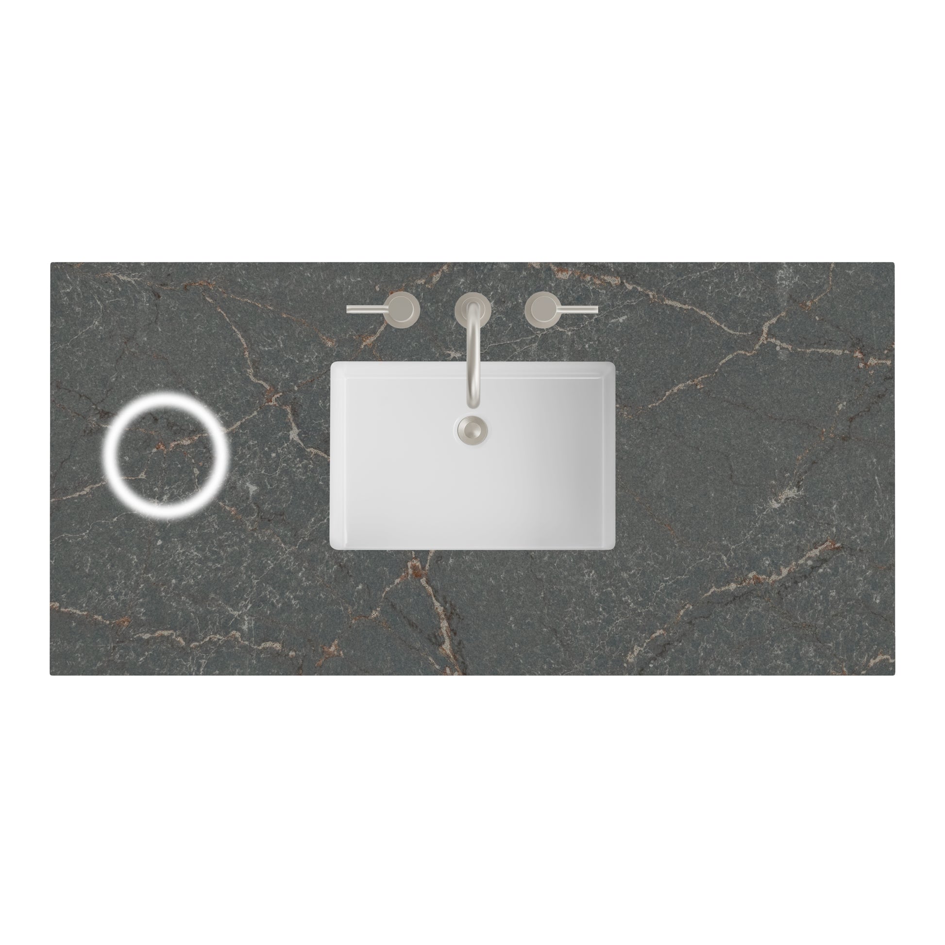 James Martin Vanities 48" Parisien Bleu Single 3cm Top With Sink and FreePower Wireless Charger