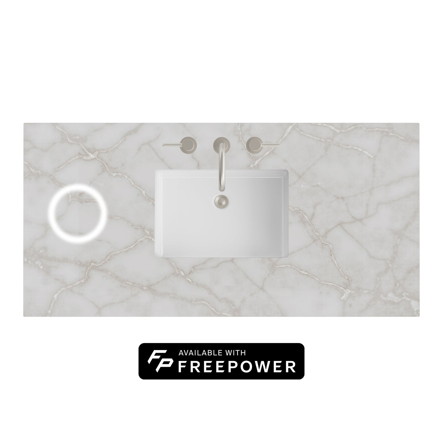 James Martin Vanities 48" Victorian Silver Single 3cm Top With Sink and FreePower Wireless Charger