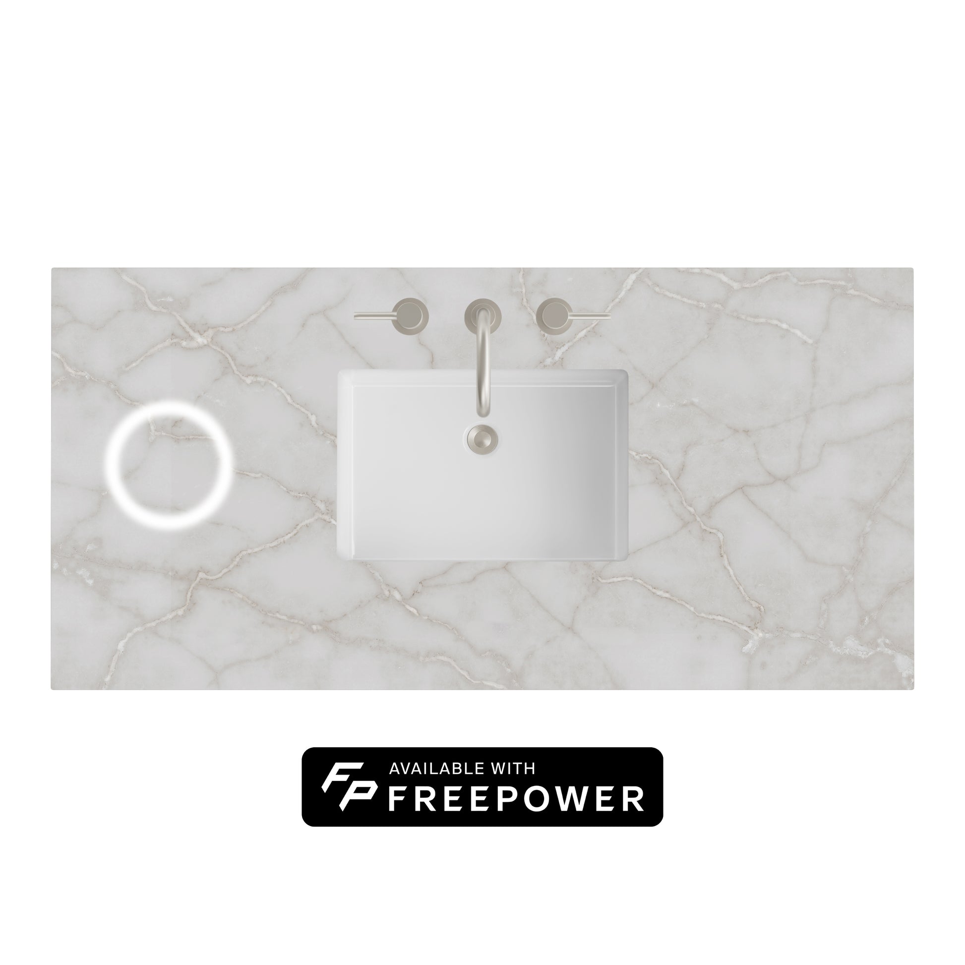 James Martin Vanities 48" Victorian Silver Single 3cm Top With Sink and FreePower Wireless Charger