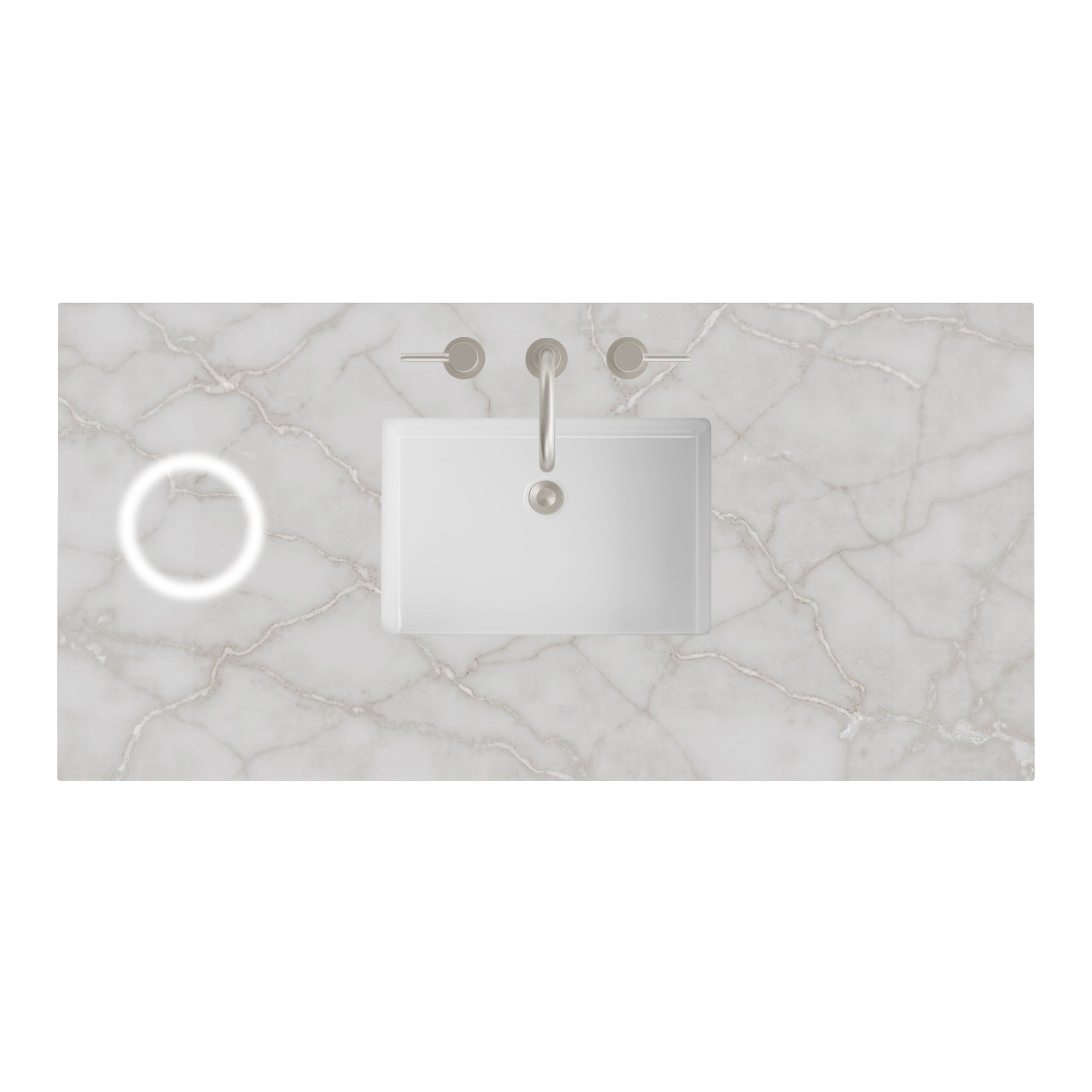 James Martin Vanities 48" Victorian Silver Single 3cm Top With Sink and FreePower Wireless Charger