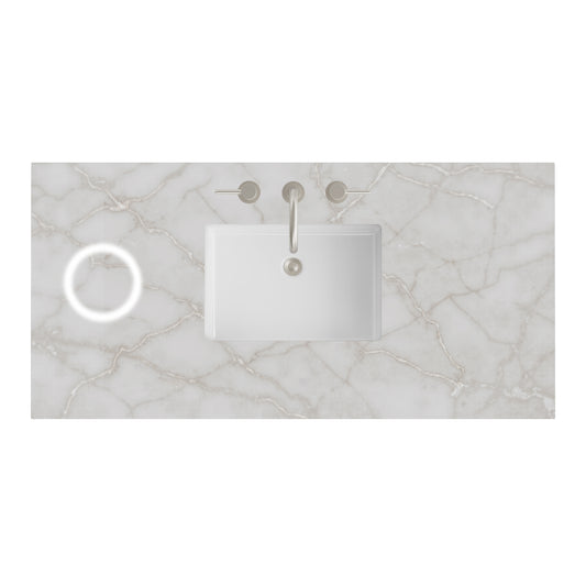 James Martin Vanities 48" Victorian Silver Single 3cm Top With Sink and FreePower Wireless Charger