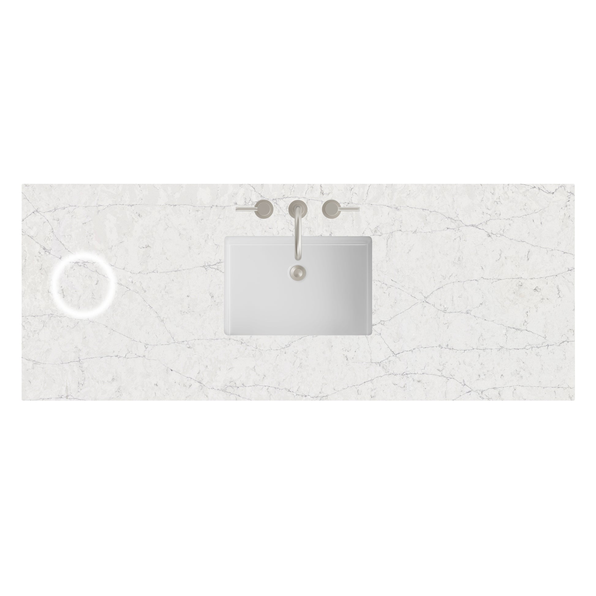 James Martin Vanities 60" Eternal Jasmine Pearl Single 3cm Top With Sink and FreePower Wireless Charger