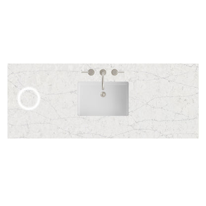 James Martin Vanities 60" Eternal Jasmine Pearl Single 3cm Top With Sink and FreePower Wireless Charger