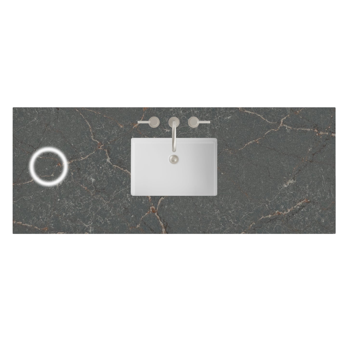 James Martin Vanities 60" Parisien Bleu Single 3cm Top With Sink and FreePower Wireless Charger