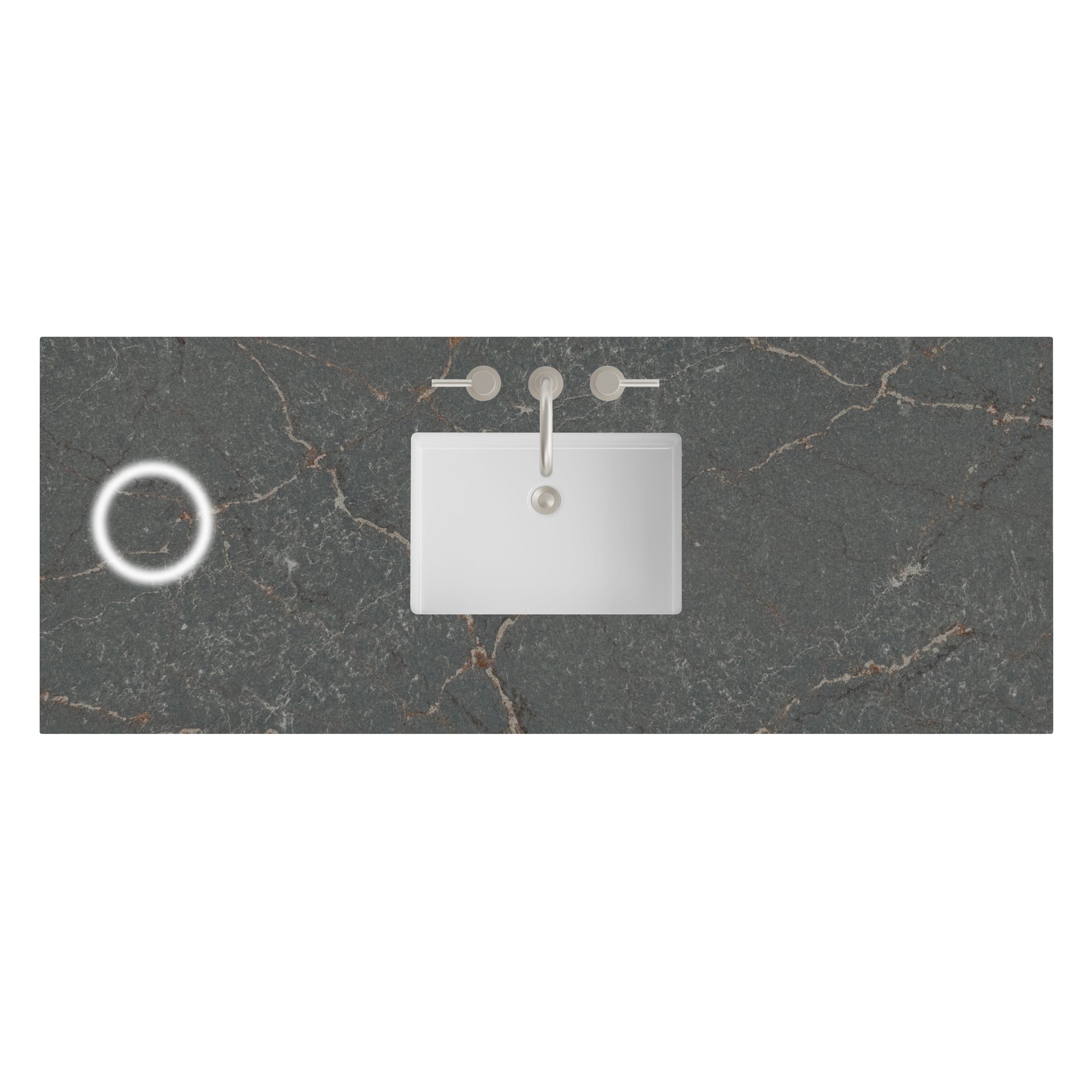 James Martin Vanities 60" Parisien Bleu Single 3cm Top With Sink and FreePower Wireless Charger