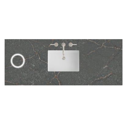 James Martin Vanities 60" Parisien Bleu Single 3cm Top With Sink and FreePower Wireless Charger