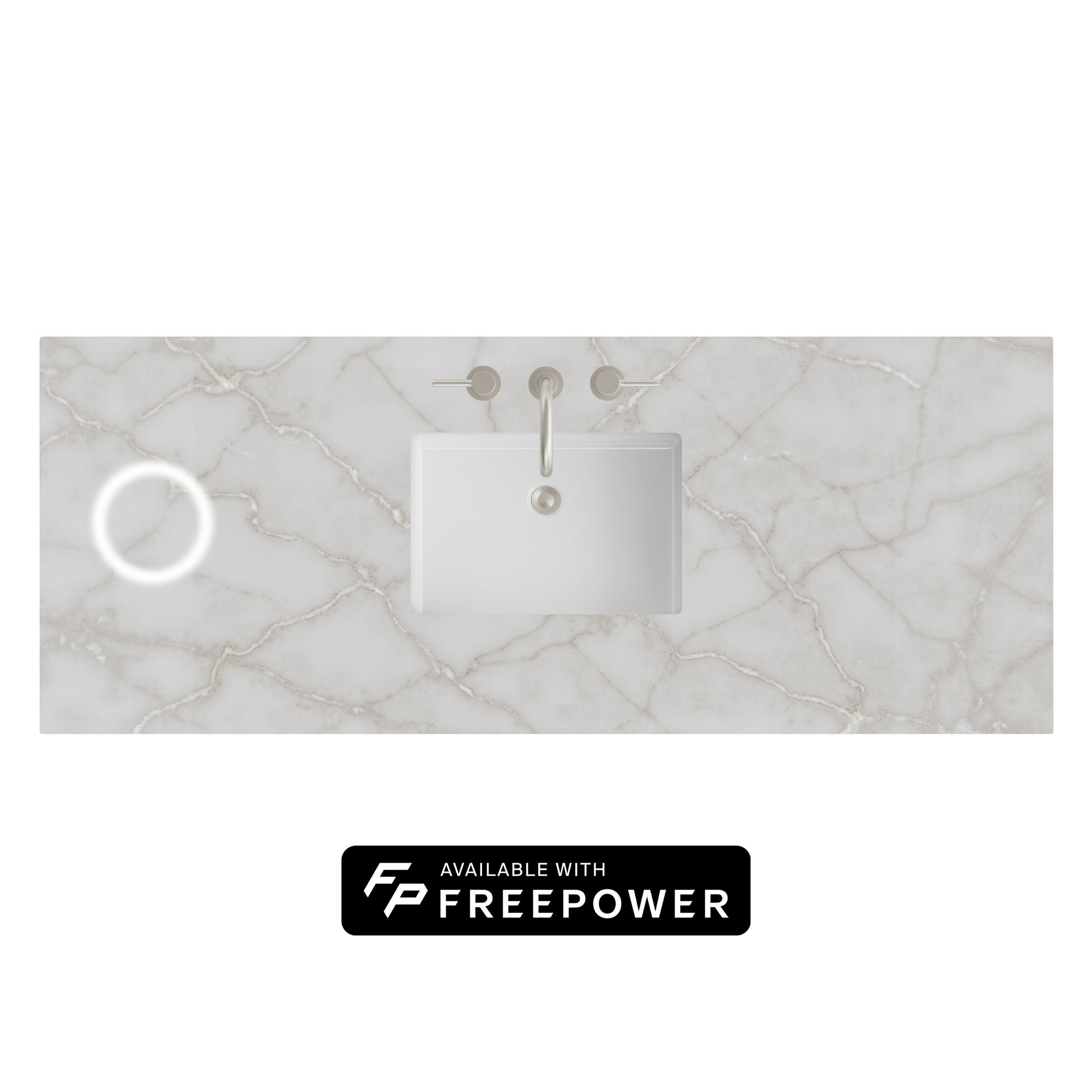 James Martin Vanities 60" Victorian Silver Single 3cm Top With Sink and FreePower Wireless Charger