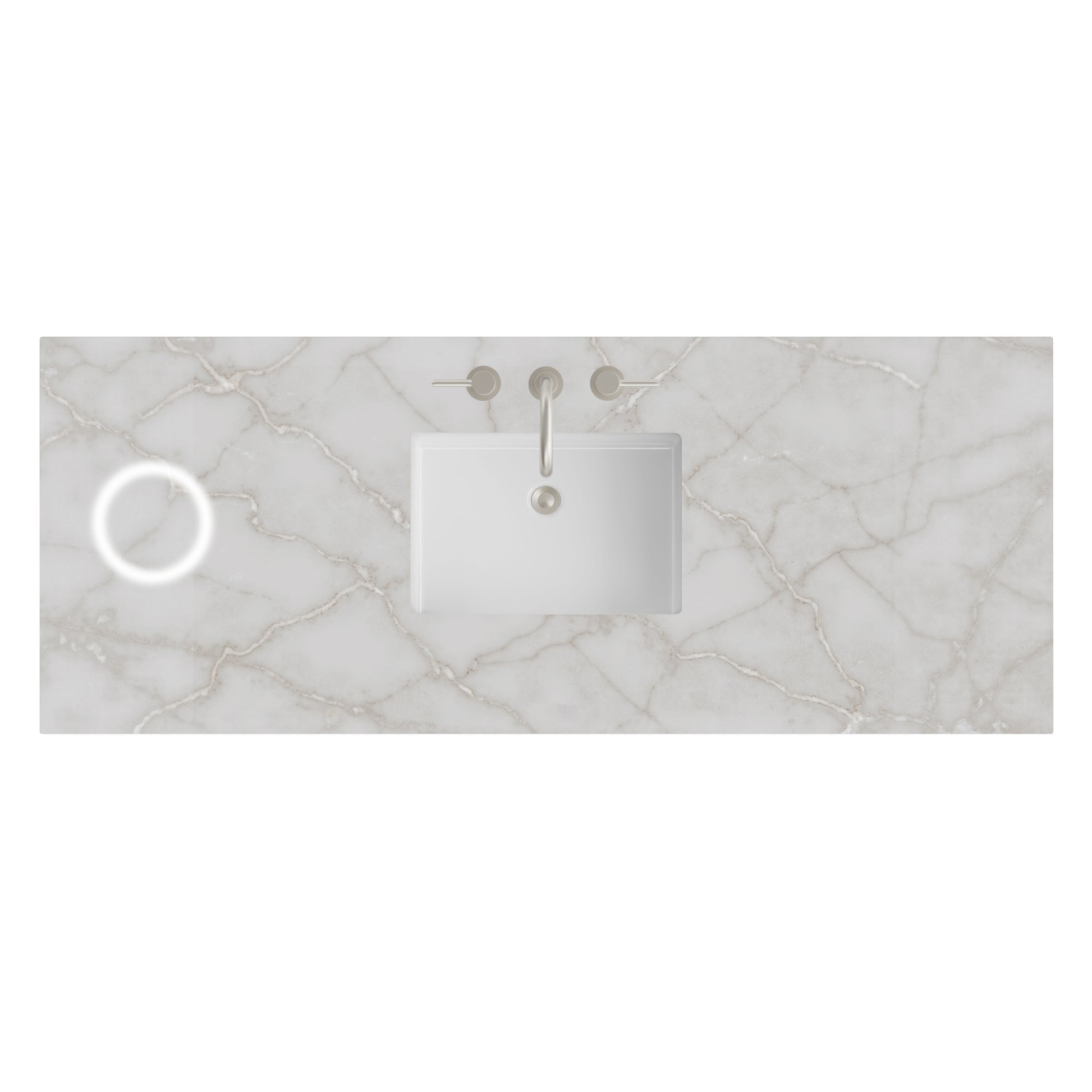 James Martin Vanities 60" Victorian Silver Single 3cm Top With Sink and FreePower Wireless Charger