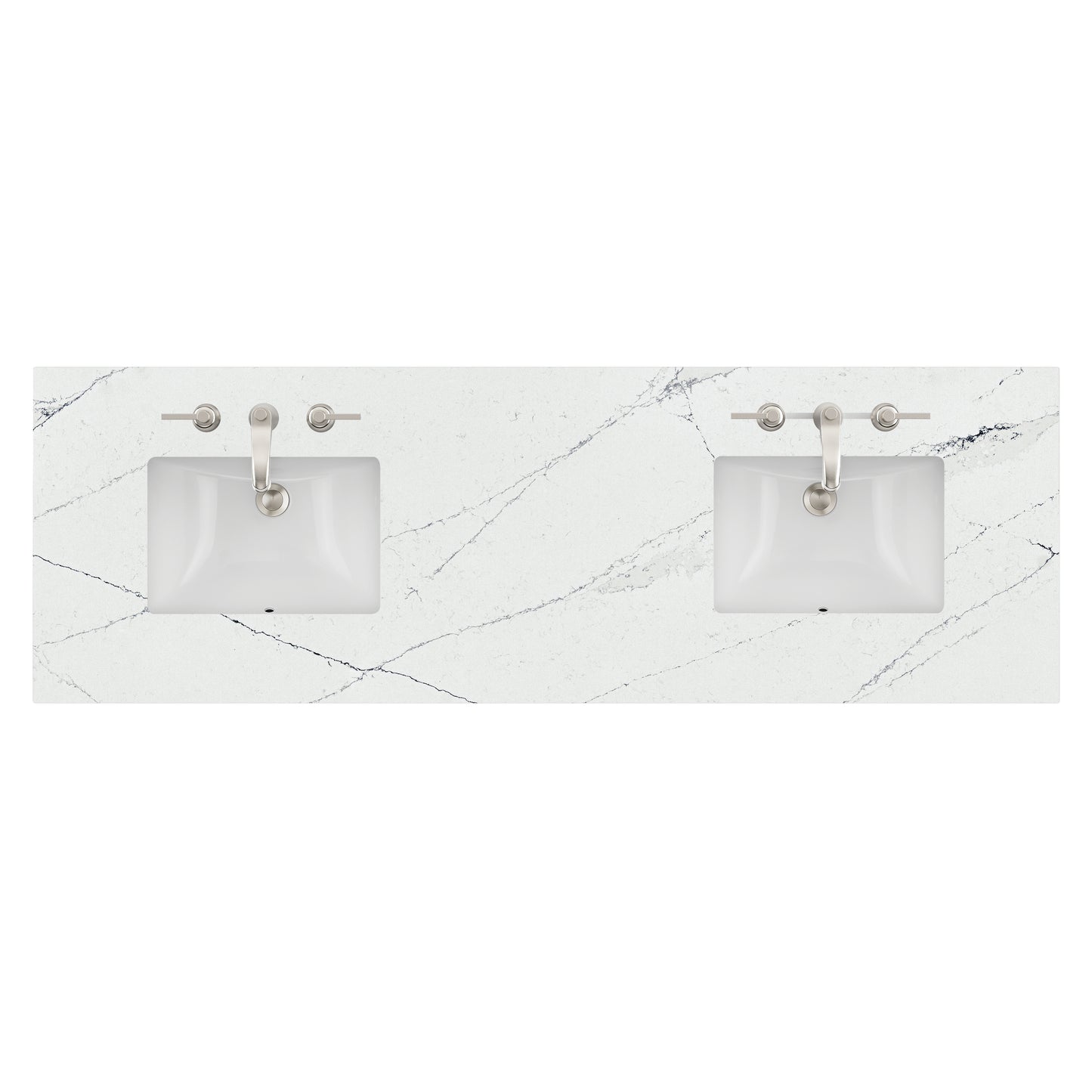 James Martin Vanities 72" Ethereal Noctis Double 3cm Top With Sink