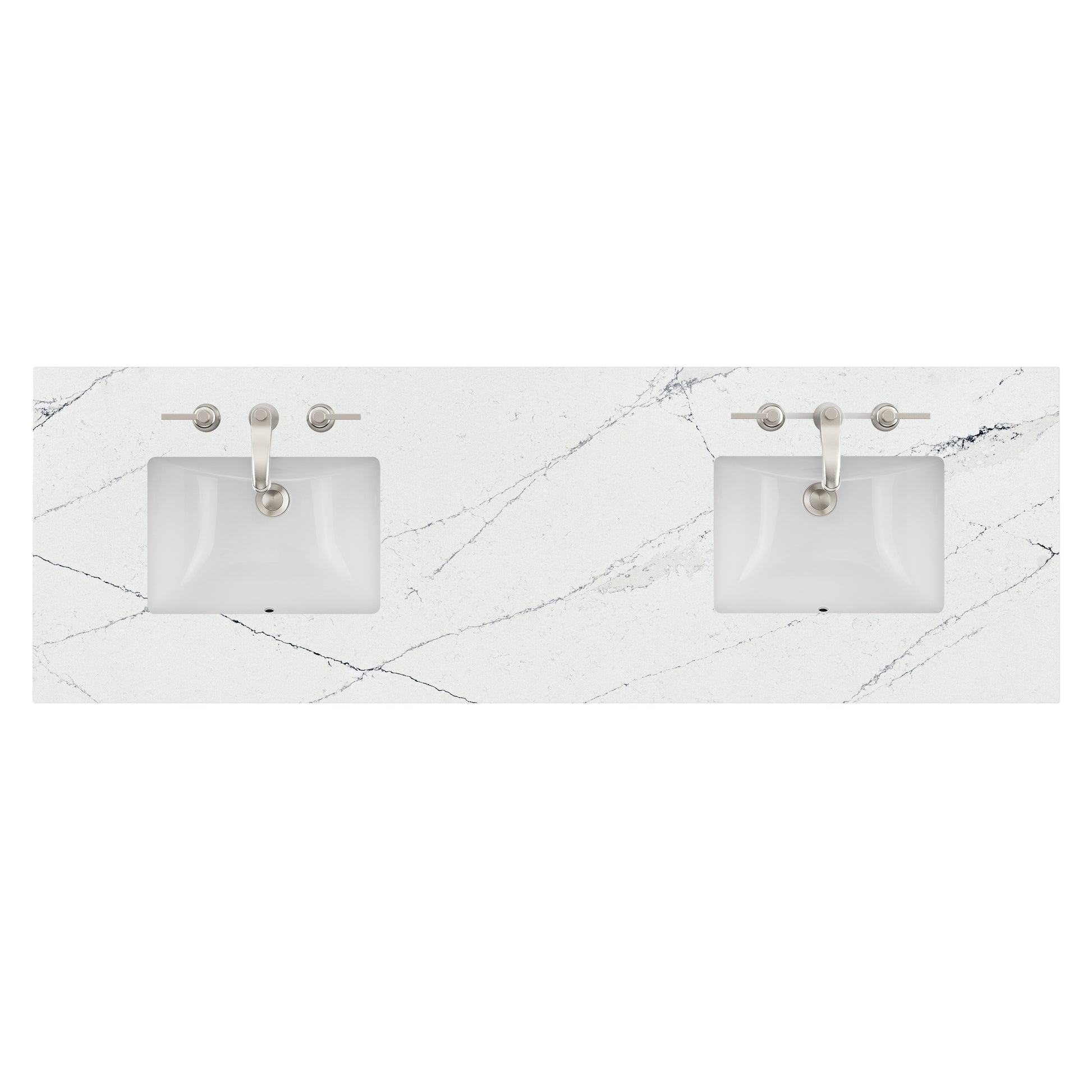 James Martin Vanities 72" Ethereal Noctis Double 3cm Top With Sink