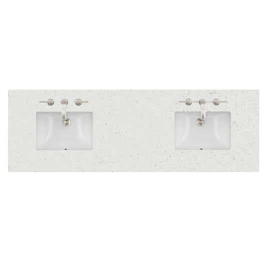 James Martin Vanities 72" Lime Delight Double 3cm Top With Sink