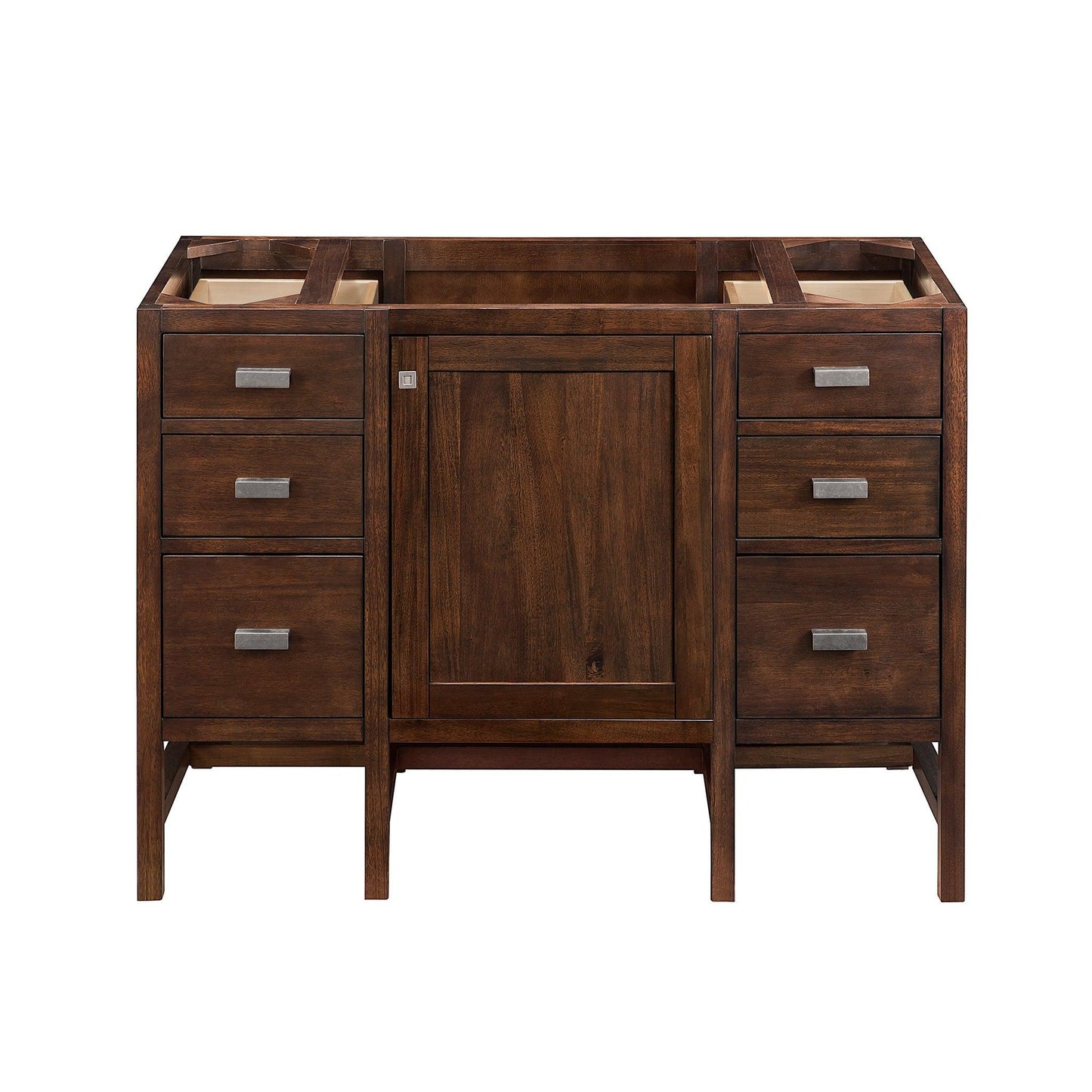 James Martin Vanities Addison 48" Mid Century Acacia Single Vanity Cabinet With 3cm White Zeus Quartz Top