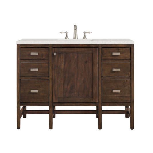 James Martin Vanities Addison 48" Mid-Century Acacia Single Vanity With 3cm Lime Delight Quartz Top