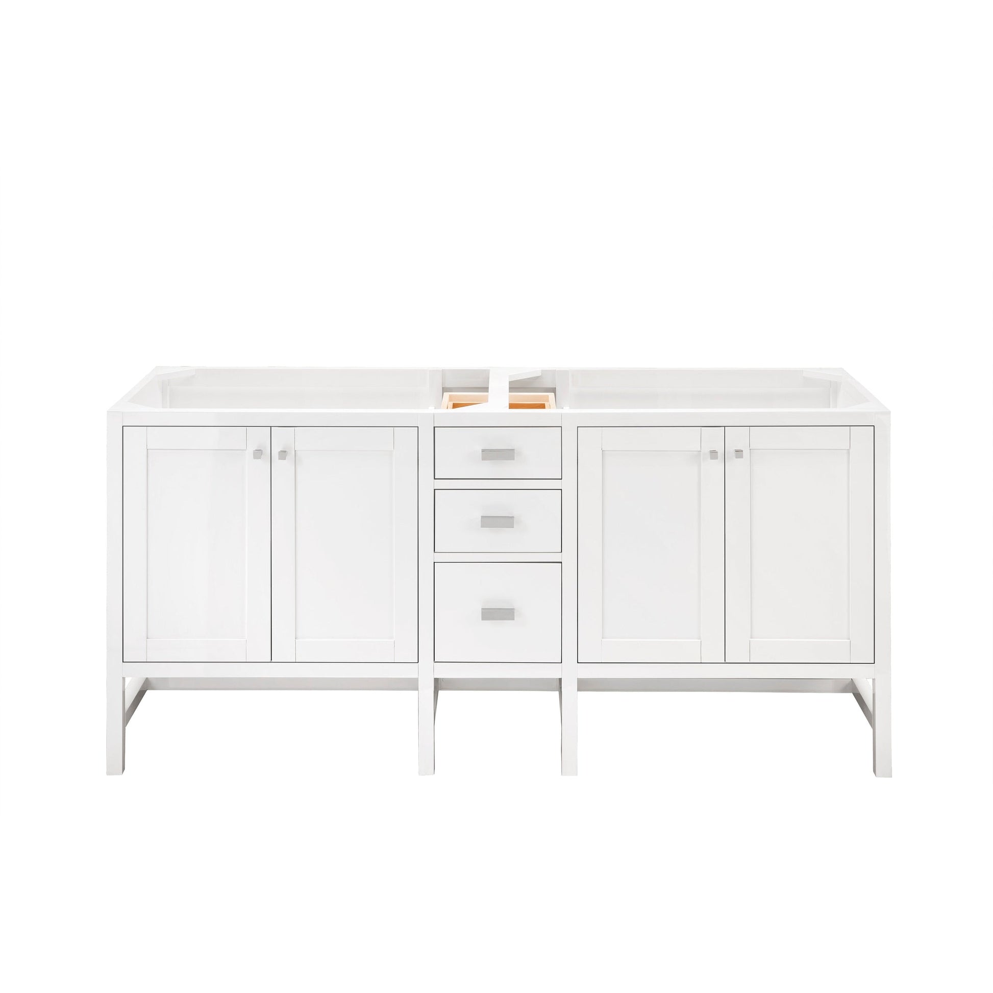 James Martin Vanities Addison 72" Glossy White Double Vanity Cabinet