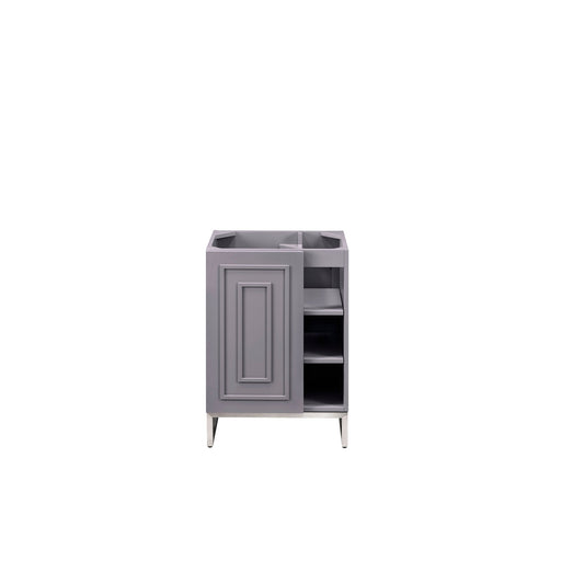 James Martin Vanities Alicante 24" Brushed Nickel Stainless Steel Base