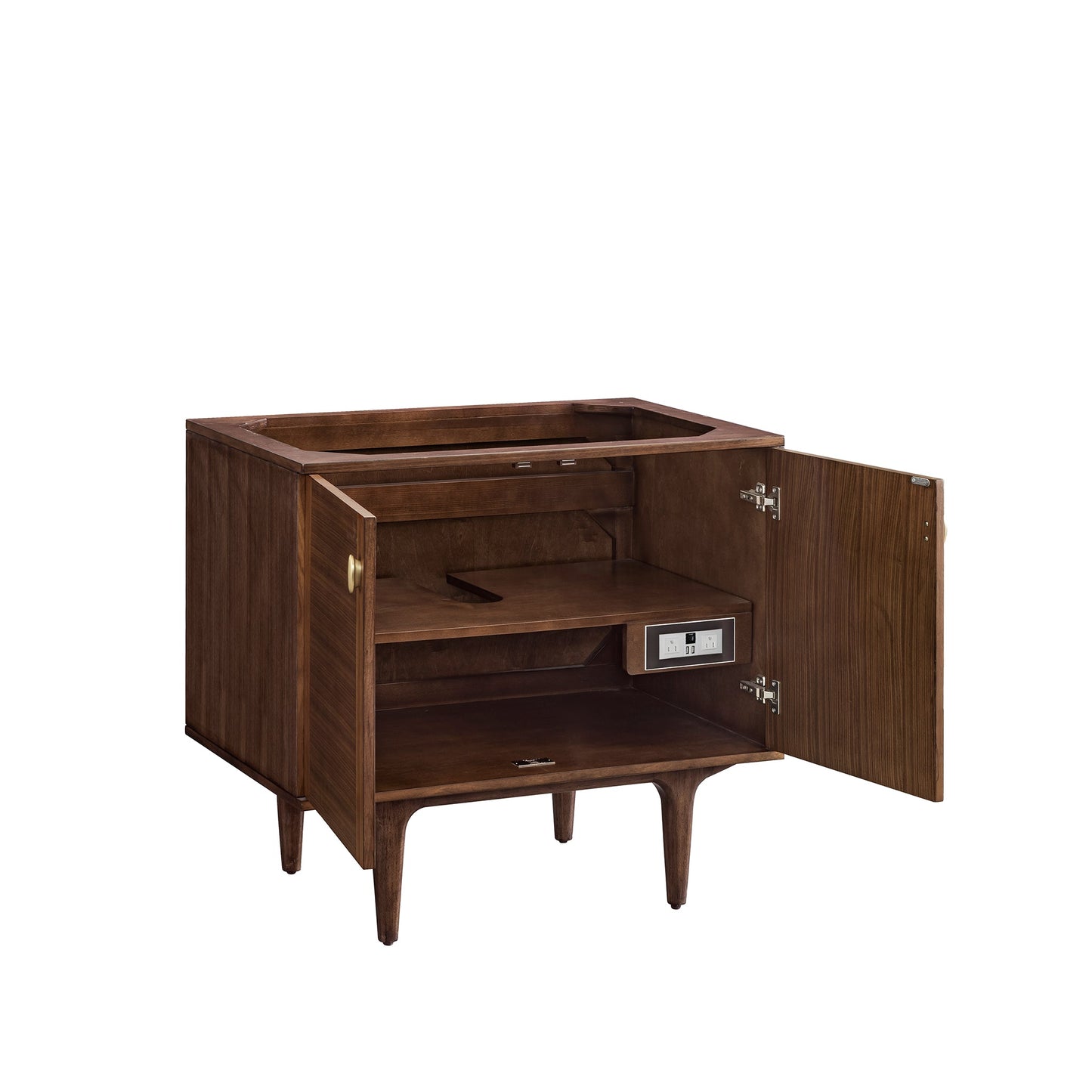 James Martin Vanities Amberly 36" Mid-Century Walnut Single Vanity