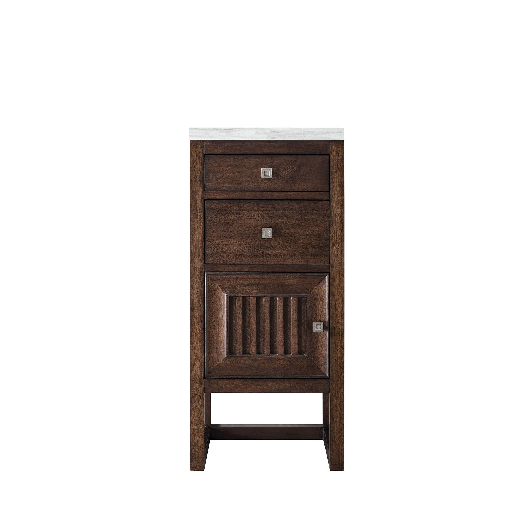 James Martin Vanities Athens 15" Mid Century Acacia Cabinet With Drawe