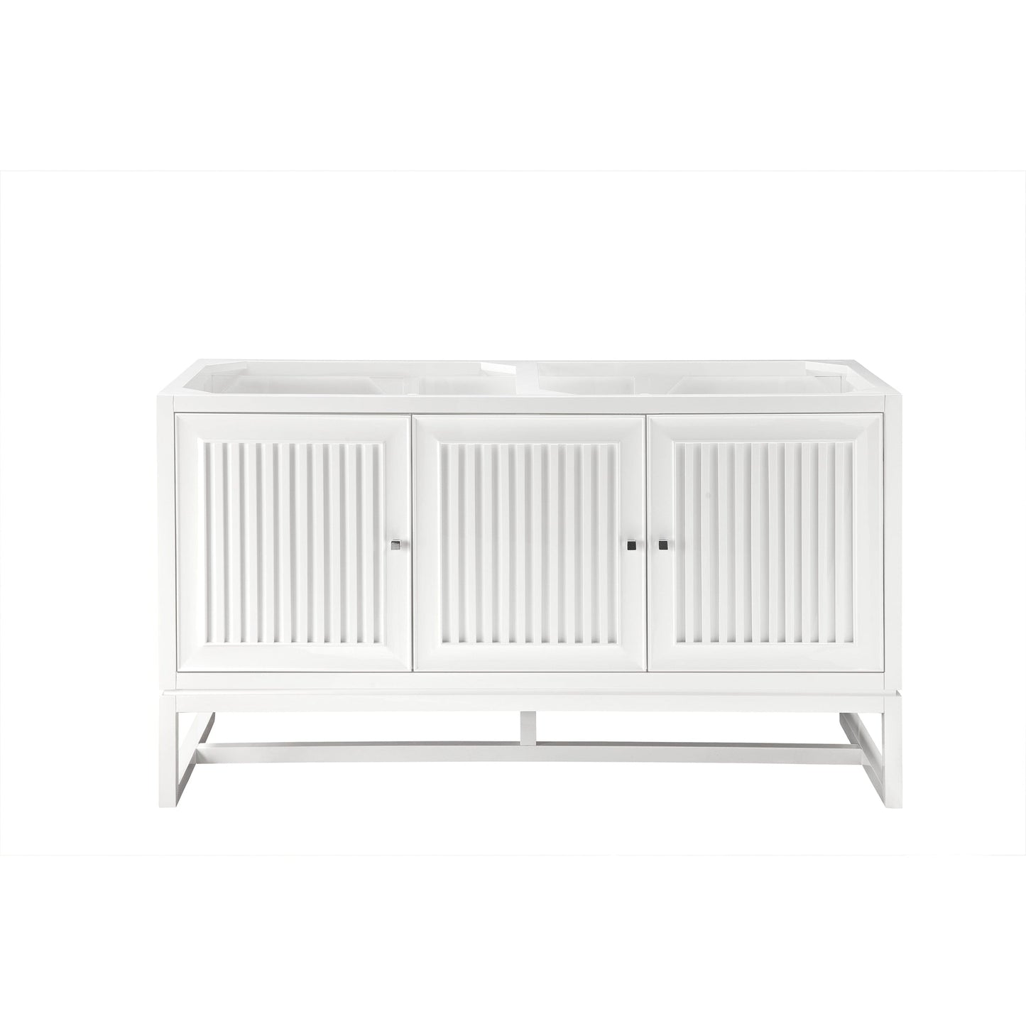 James Martin Vanities Athens 60" Glossy White Double Vanity Cabinet